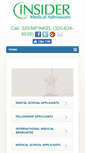 Mobile Screenshot of insidermedicaladmissions.com